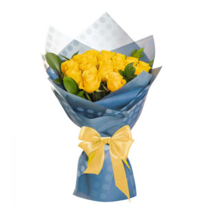 buchet de trandafiri galbeni